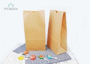 Quality Printed Personalised Greaseproof Paper Bags Oil Resistant Natural Look wholesale