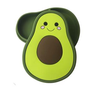 Quality Avocado Shape Baby Training Feeding Silicone Plate Customized Bpa Free wholesale
