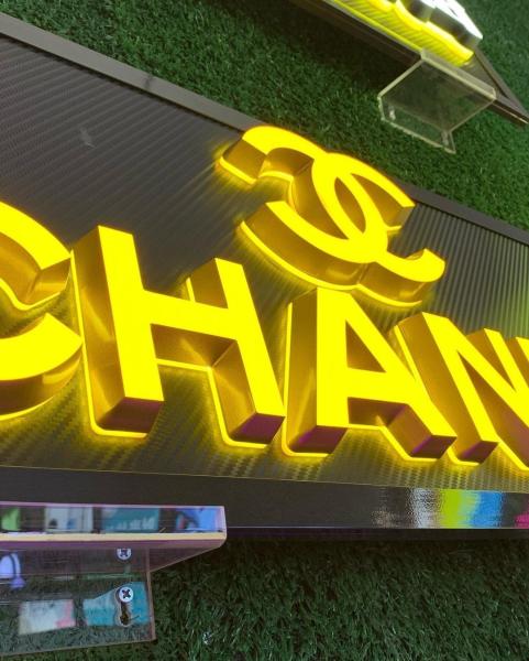 Custom 3D Stainless Steel Letters Sign Logo Gold Signage for Snow Outdoor Store