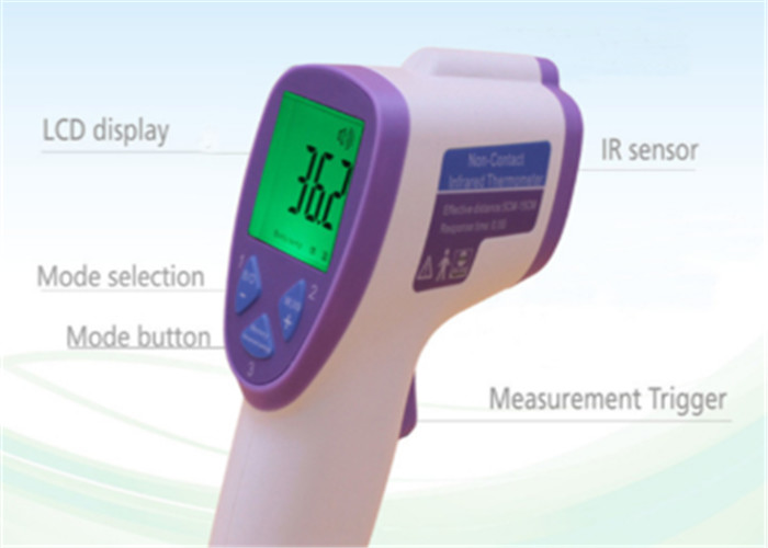 86*160*46mm Dimension Non Contact Infrared Thermometer Intelligent Temperature Alarm