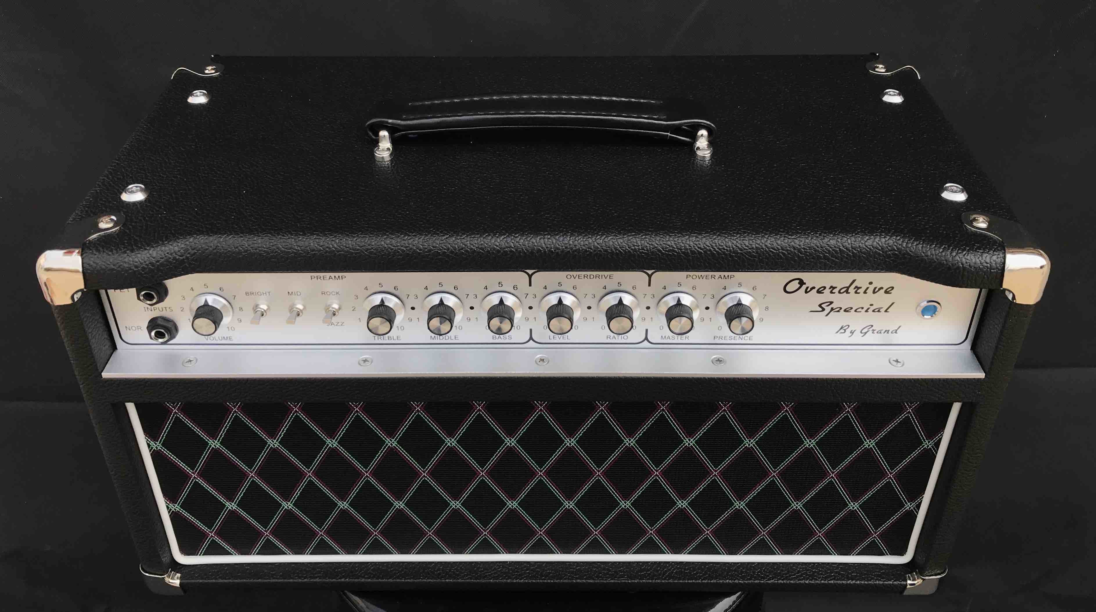 Grand Boutique Hand-wired Overdrive Special ODS50 Amp Head 50W in Black or Brown Tolex Custom Faceplate is Available