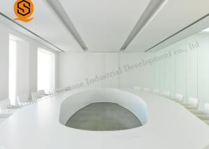 Quality 10 12 Person Conference Table O Shaped 100% Repairable Artificial Stone Material wholesale