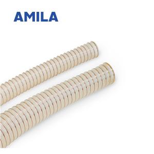 Quality 32mm 60mm PU Vacuum Connecting Hose Embedded With Metal Wires wholesale