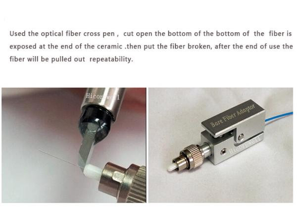Square FC Bare Fiber Optic Adaptor Ftth Fiber Optic Components