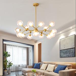 Quality Modern LED glass bubble chandelier metal plexiglass lamp Ceiling Decor modo Glass Ball Chandelier(WH-MI-247) wholesale