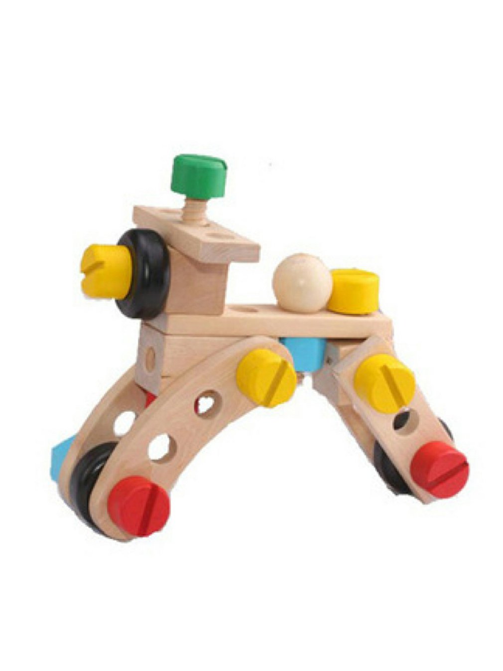 Children's Benefit Intelligence Disassembly Assembly Car Toy Solid Wood Assembly Intelligence 30 Pieces Screw Toy