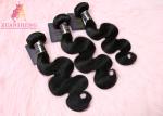 Virgin Hair Unprocessed Virgin Indian Hair Bundles , 9A Grade Body Wave Human