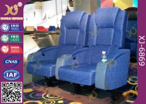 Quality Fabric Upholstery Cinema Style Seating Chairs ISO Certification For Theatre wholesale
