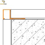 Bright Silver Metal Square Edge Tile Edging Trim 10mm X 12mm