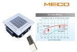 BLDC motor water cassette fan coil unit build in water pump 2TR capacity 800CFM,