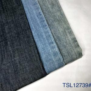 Quality Thick 100% Cotton With Cross Slub Denim Fabric For Jeans 21s Combed Yarn wholesale