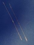 700mm Long Steel Eye Wire Heald Welding For Carpet Machine
