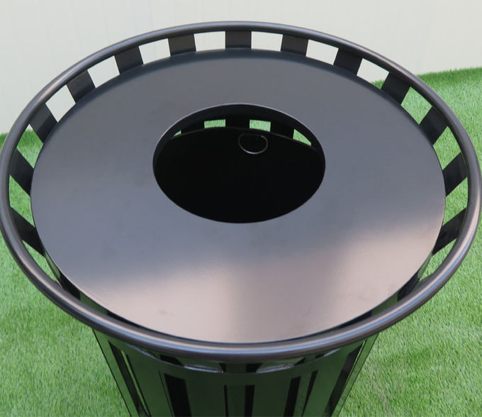 143L Metal Outdoor Trash Can