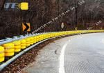 PVC Yellow Road Rolling Barrier With Galvanized Beam