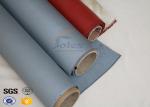 1000 Degrees Red Coating High Silica Fabric Thin Fiberglass Cloth 700gsm