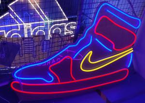 Quality 12VDC Acrylic Silicone Led Neon Shoes Billboard 200cm wholesale
