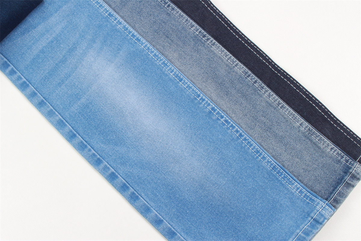 OEM 343gsm Raw Denim Fabric 160cm Full Width Dark Blue Shade