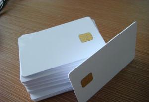 Quality SLE4442 5542 RFID Plastic Pvc Smart Contact Chip Card wholesale