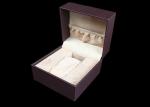 Recyclable Brown Ladies Watch Storage Box , High Grade Luxury Watch Case