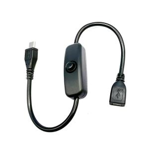 Quality USB Micro B Male to Female Extension on off Push Button 501 Switch Cable wholesale