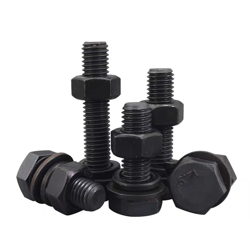 DIN933 Hex Bolt and Nut with Washer All Standard Thread Sizes Customized by Perno Steel
