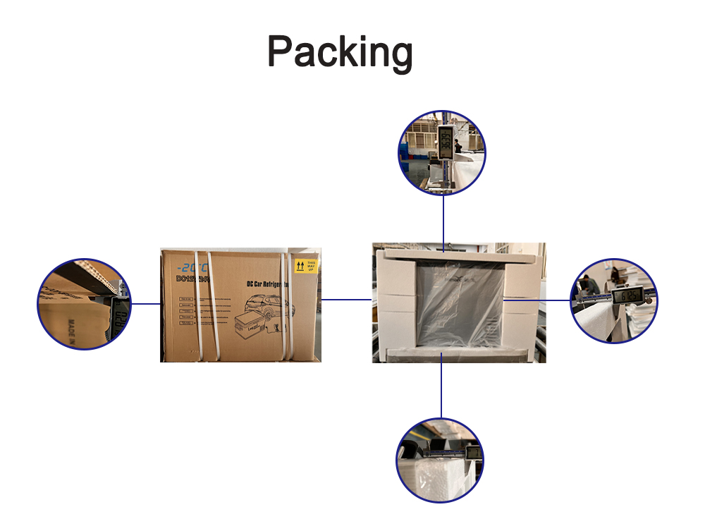 Morandi Design Style 12V/24V Beauty Car Fridge Portable Freezer for Outdoor Camping