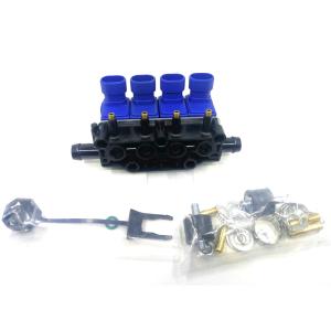 Quality Aluminium 3Ohm CNG Fuel Injectors LPG Fuel Injectors Rail For 2 / 3 / 4 Cylinder Engine wholesale