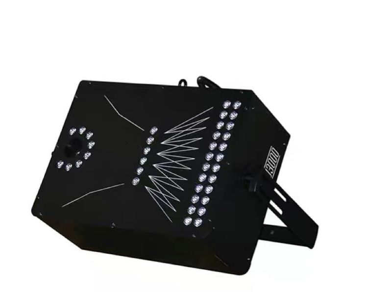1700W DJ Smoke Machine with Remote Control and RGB Disco Light Preheating Time 10 Minutes