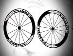 Water Transfer Printing Bicycle Wheel Decals Customized Size / Shape