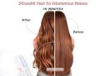 LCD Temperature Display Three Barrel Hair Waver for Beachy Frizz Free Waves