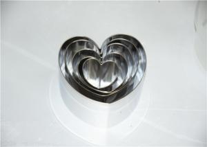 Quality RK Bakeware China Foodservice NSF Stainless Steel Mousse Cake Ring, Round Heart Square Dessert Mousse Ring wholesale