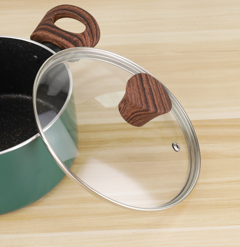 Aluminum Non Stick 3pcs Cookware Set Soup Cooking Pot Single Handle Milk Pot