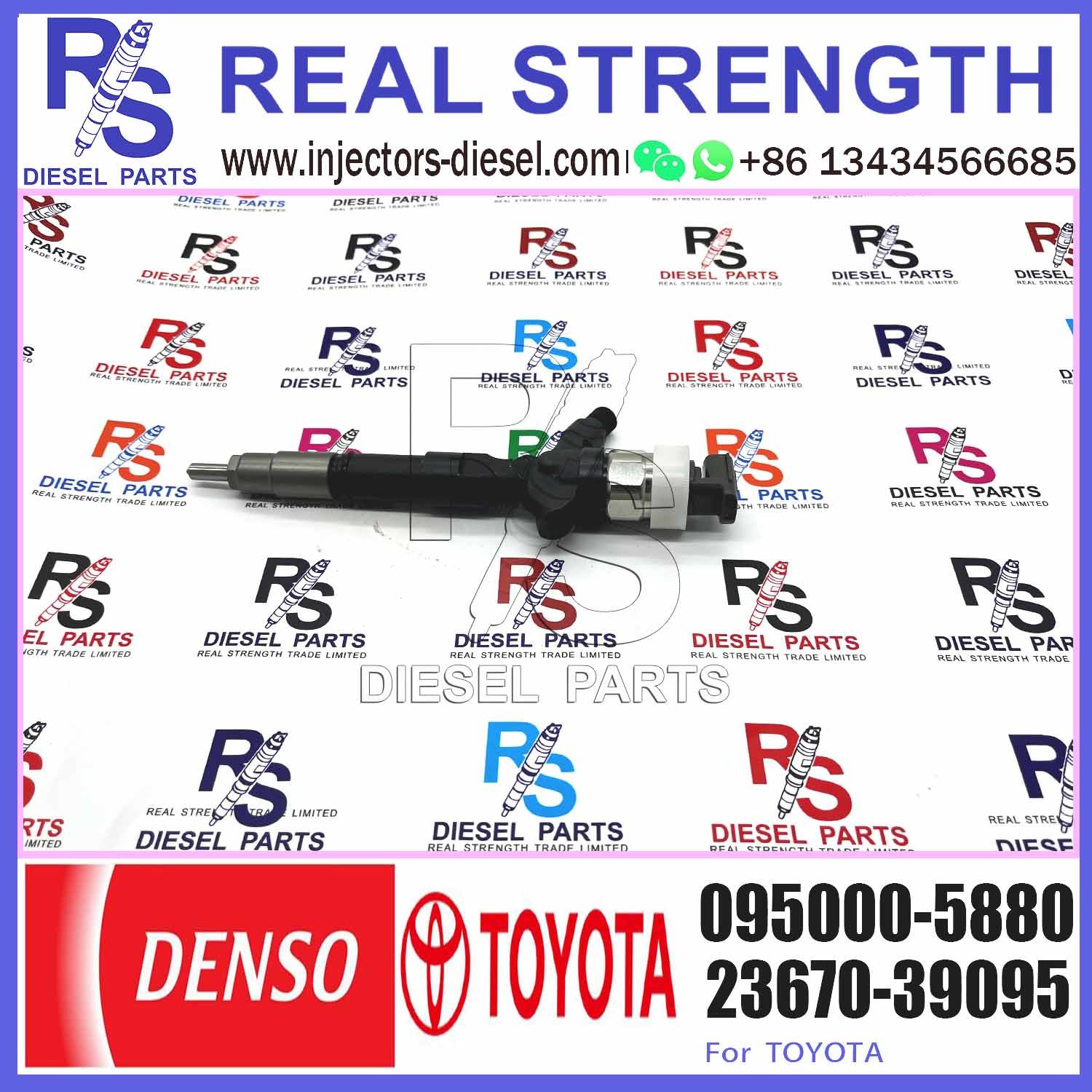 Fuel Injector 23670-30050 Diesel Common Rail For Toyota Engine Injector 095000-5880