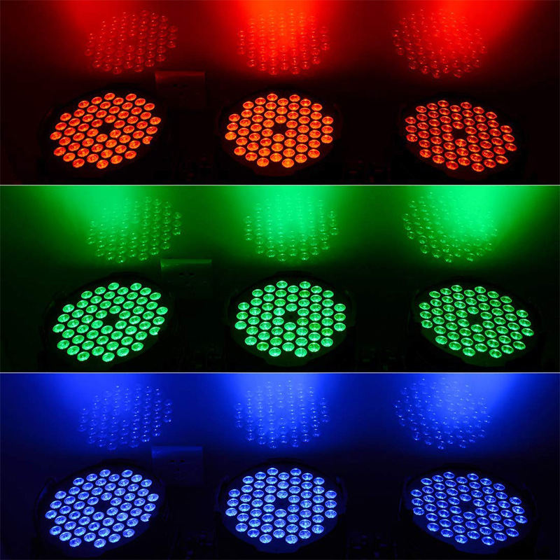 Aluminum Plywood 54psc LED PAR Light RGBW 18W For DJ Bar Club