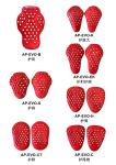 Motorcycling Safety CE-certified Slow Rebound PU Knee and Elbow Protectors 23*13