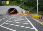 Red Color Safety Roller Barrier System Tunnel Opening For Bucket / Accident Car