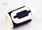 White 12 oz Embossed Hot Beverage Disposable Cups Customized Color Leak