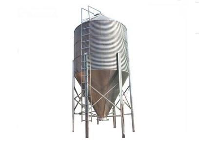 12 Ton Shipping Container Grain Bin / Hot Galvanized Chicken Feed Silo Poultry