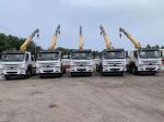 12 Span Mounted Crane Boom Truck / HOWO 4x2 290hp 15 Ton Hydraulic Arm Truck