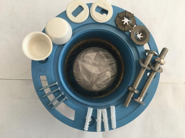 Leak Proof Toilet Tank Fittings Rubber Toilet Wax Ring Gasket With Flange