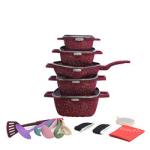 Amazon TOP Seller Induction Non-stick Cooking Pot Set Ollas 25pcs Aluminum Pot