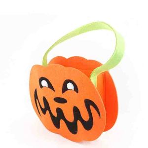 Quality Kids Halloween Candy Bags Simple Cute Design Eco - Friendly With Handle wholesale