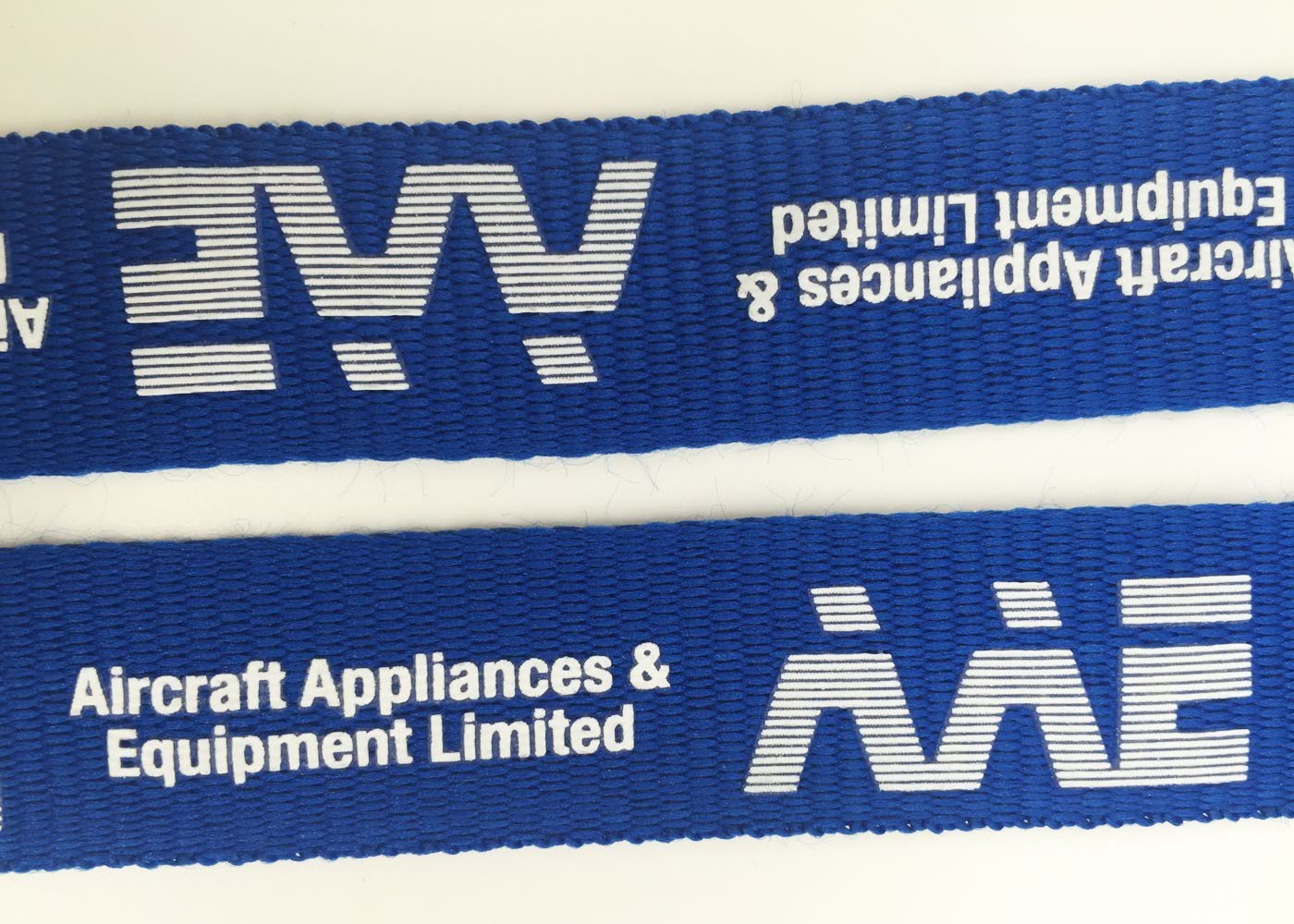 Fashionable Nylon Silk Screen Lanyards With Snap Hook / Card Clip