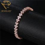 6.7 Inches Anti Allergy Diamond Tennis Bracelets AAA Cubic Zirconia
