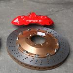 Porsche Car Brake Calipers Upgrades To GT6 6 POT Red Caliper Improve Stopping