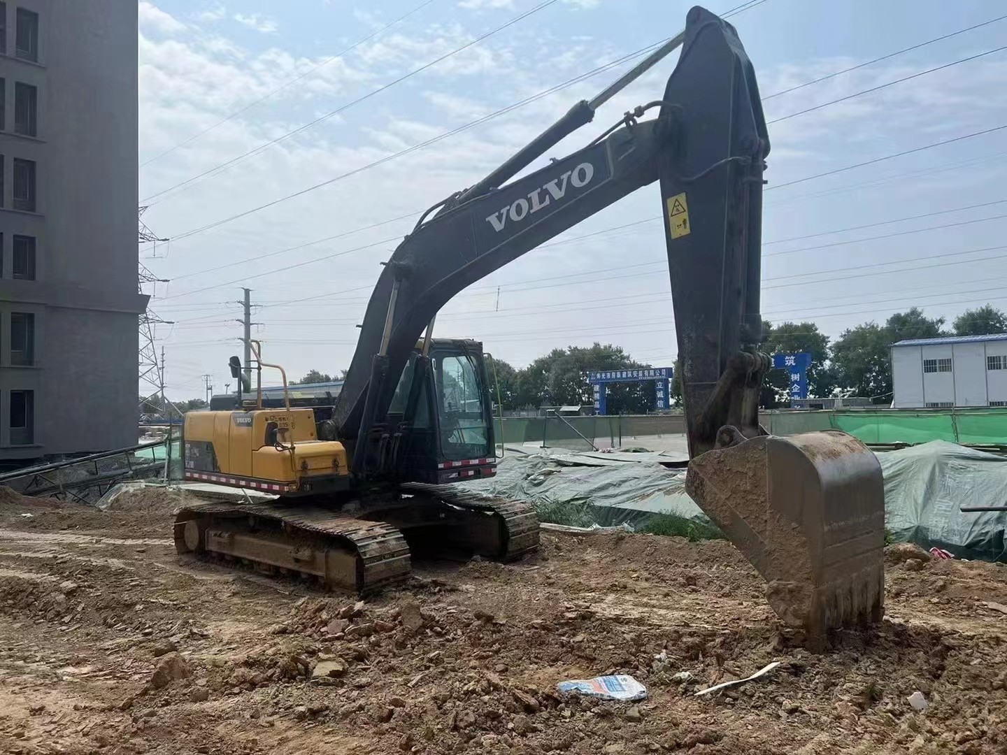 9.93m Reach Volvo Excavator Ec210d Used Excavator Machine 2000rpm