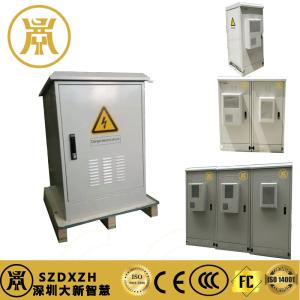 Quality 1U Front Door Outdoor Telecom Cabinets , Galvanized Steel Industrial Electrical Cabinet wholesale