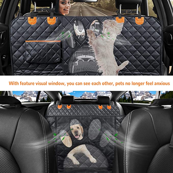 Pet Travel Waterproof Hammock Cars Mat Belt Protector Dog Car Back Seat Cover Large Pets