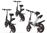 Intelligent Mini Adult Folding Electric Bike Speed 25 - 40 Km / H Lightweight
