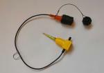 100Hz Vertical Seismic Geophone KCK Male Connector 1m Leader Cable